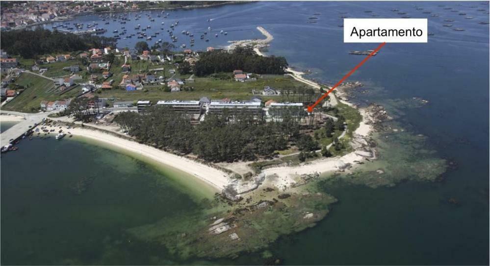 Excelente apartamento en la Isla de Arosa Apartamento Exterior foto